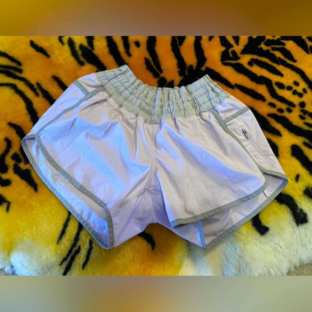 Lululemon lilac running shorts